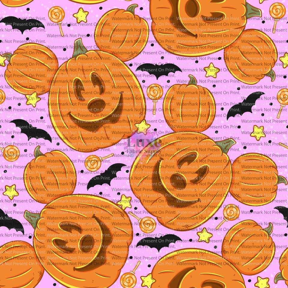 Pumpkins and bats