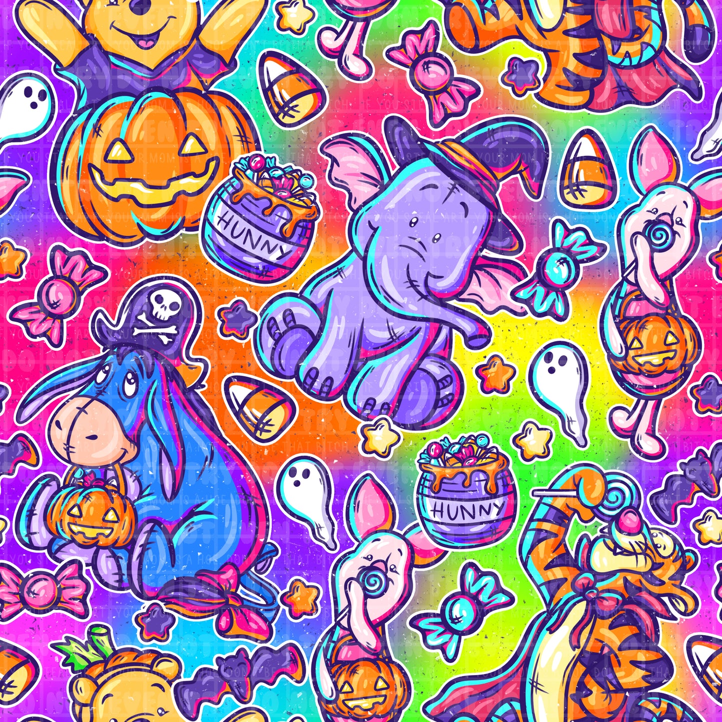 Spooky bear and friends