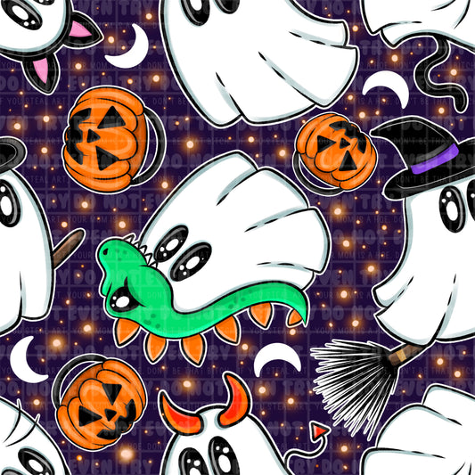 Ghosts and pumpkins