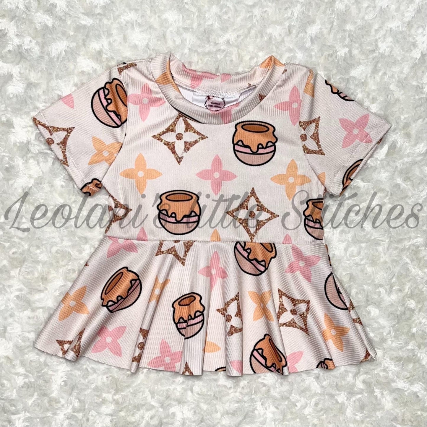 Addie peplum Top (BK)