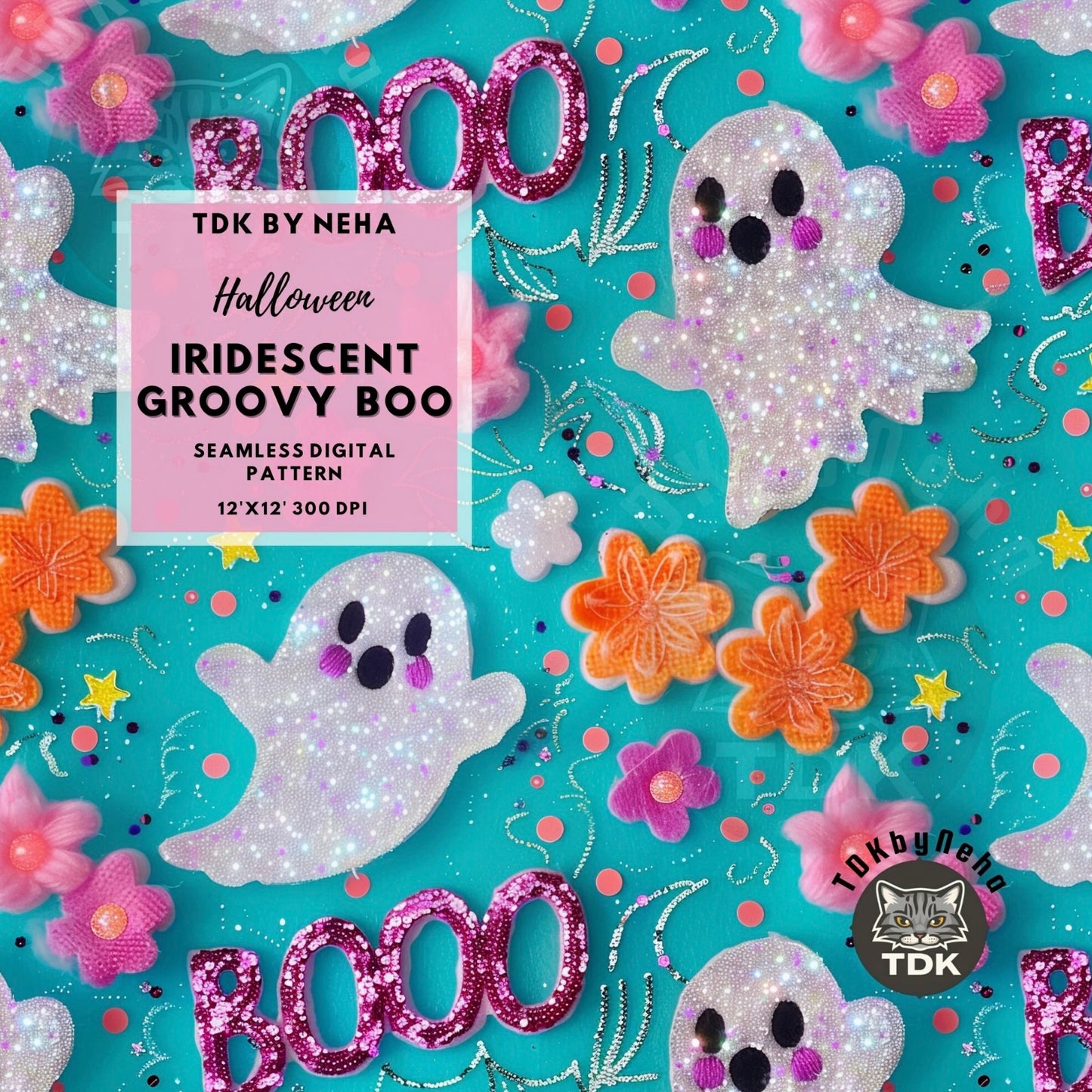 Glitter ghosts