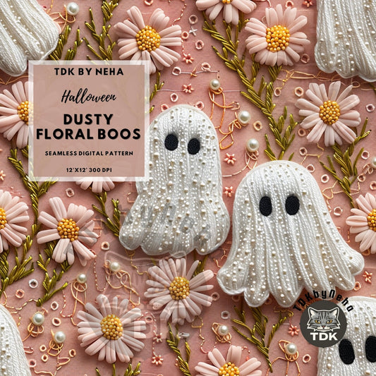 Dusty floral boos